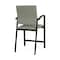 Lesro Newport Hip Chair Metal Frame, Black, OH Eucalyptus Upholstery NP1161 - alternate 2